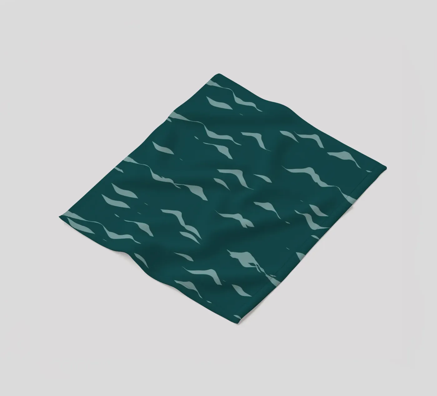 Waves pattern 07 fleece blanket by Little Dean