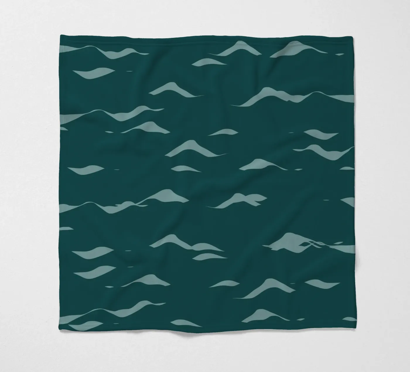 Waves pattern 07 fleece blanket by Little Dean