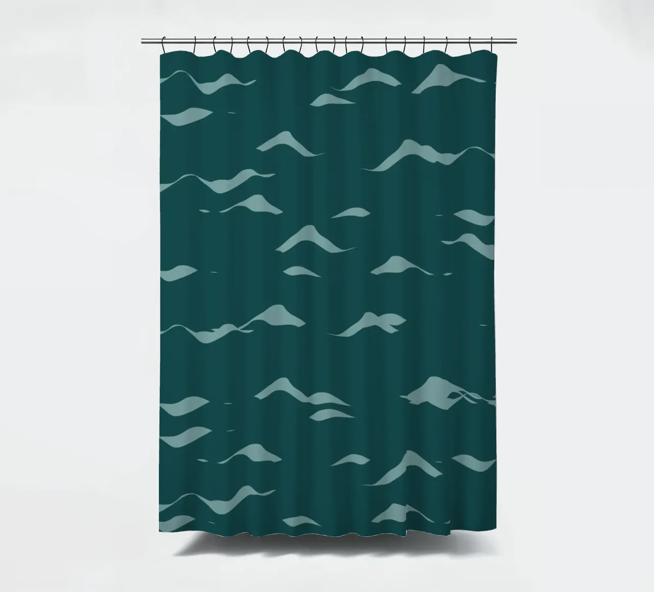 Golven patroon 07 douchegordijn van Little Dean