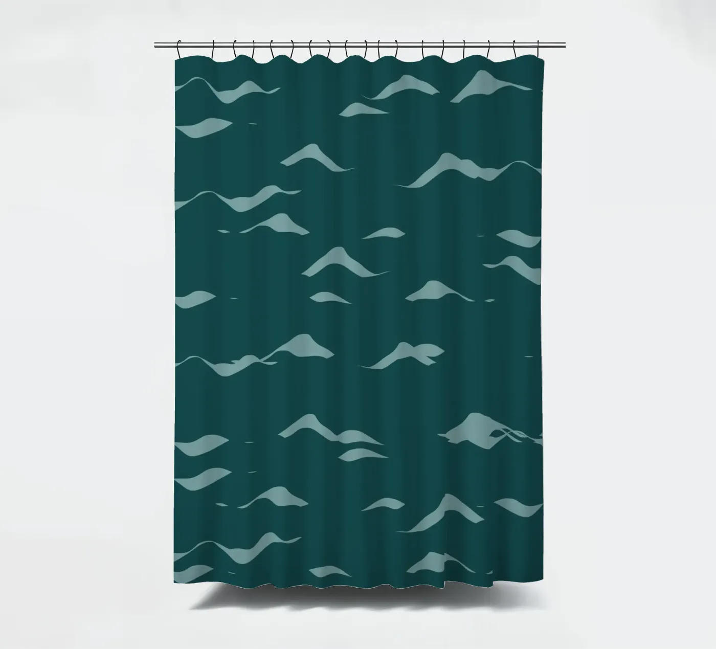 Waves pattern 07 douchegordijn van Little Dean