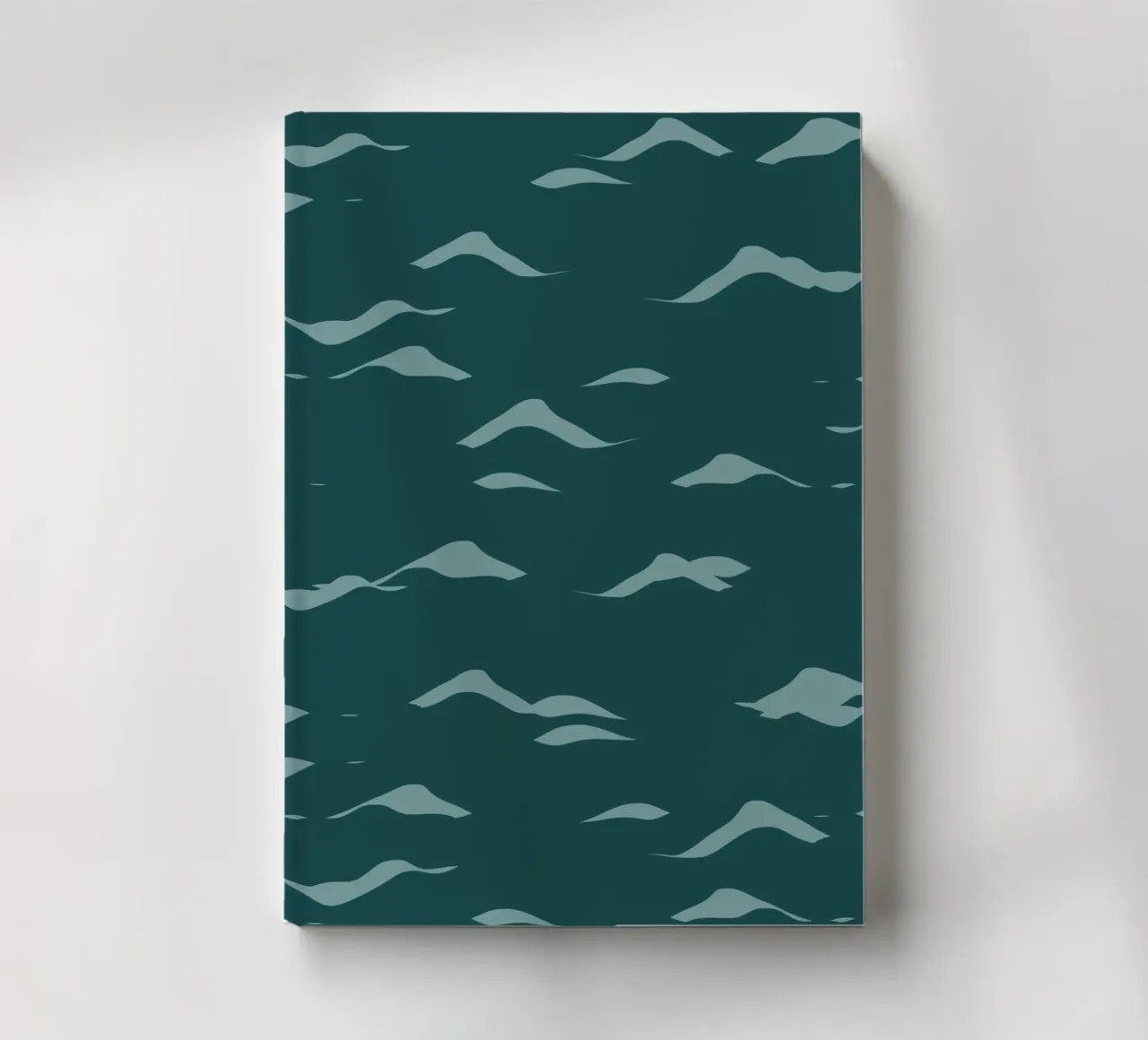 Waves pattern 07 notebook by Little Dean
