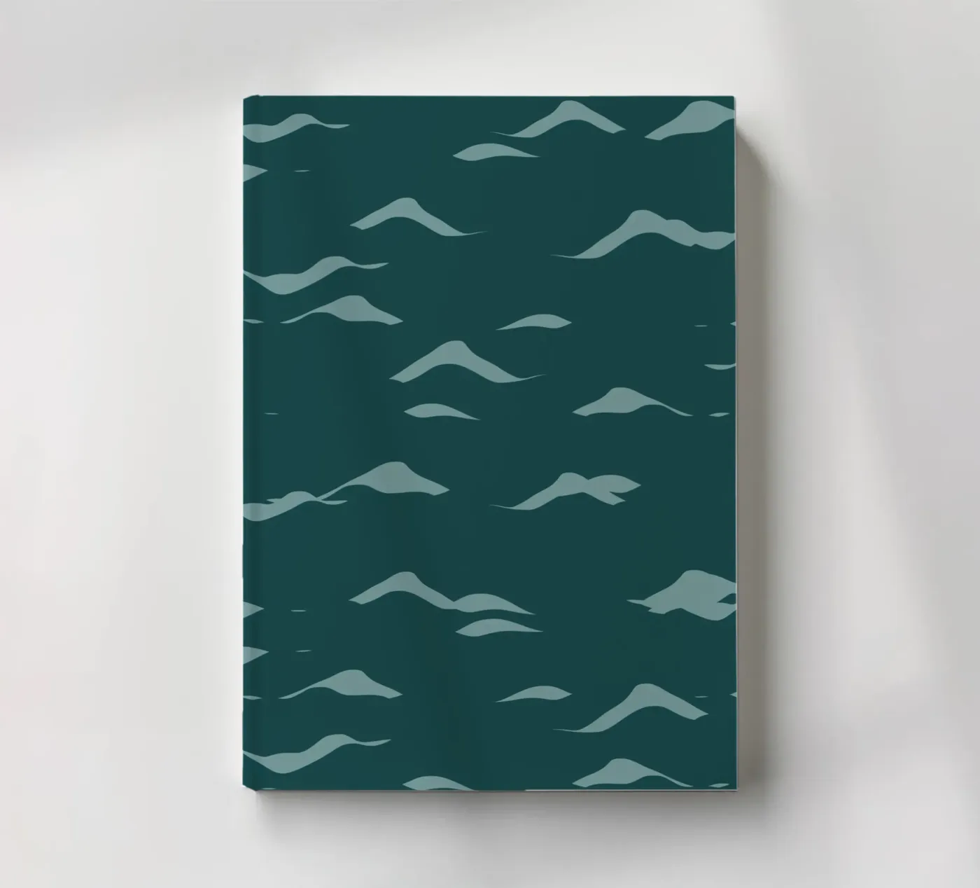 Waves pattern 07 notebook by Little Dean
