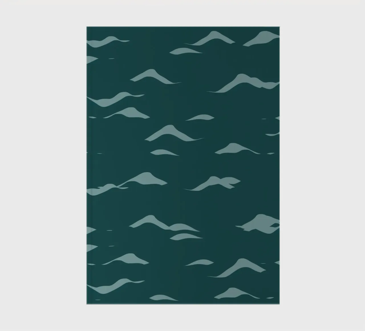 Waves pattern 07 notebook by Little Dean