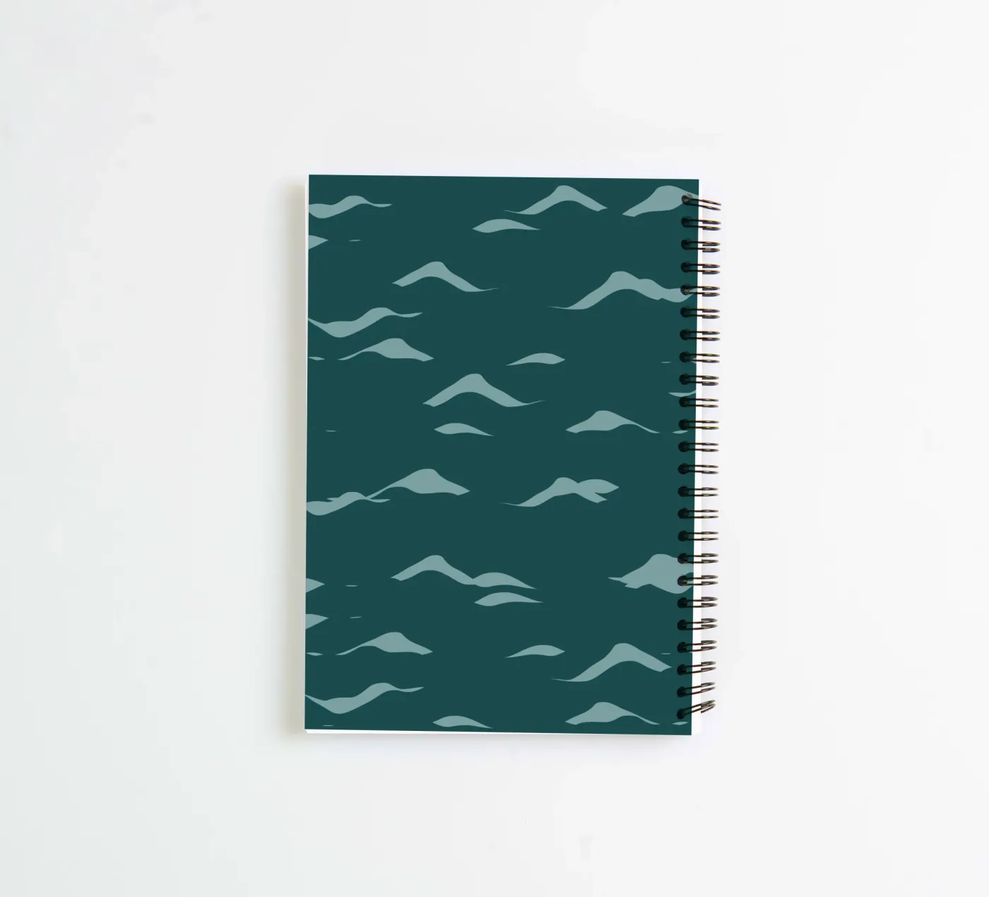 Waves pattern 07 spiral notebook by Little Dean
