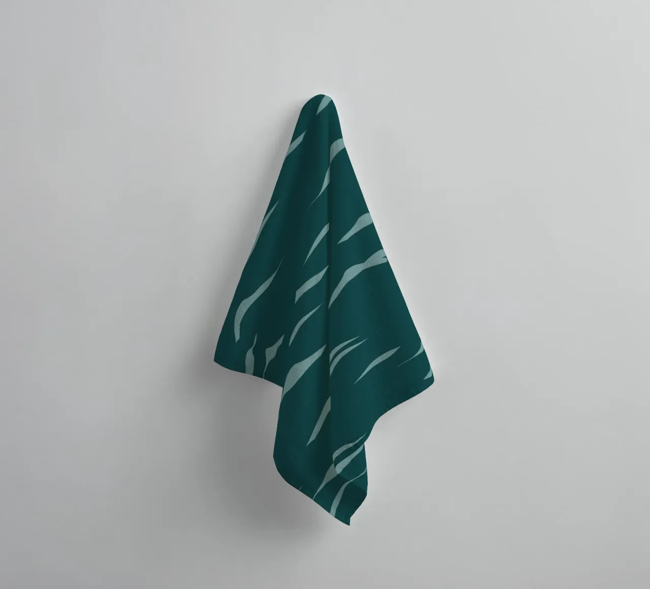 Waves pattern 07 towel by Little Dean