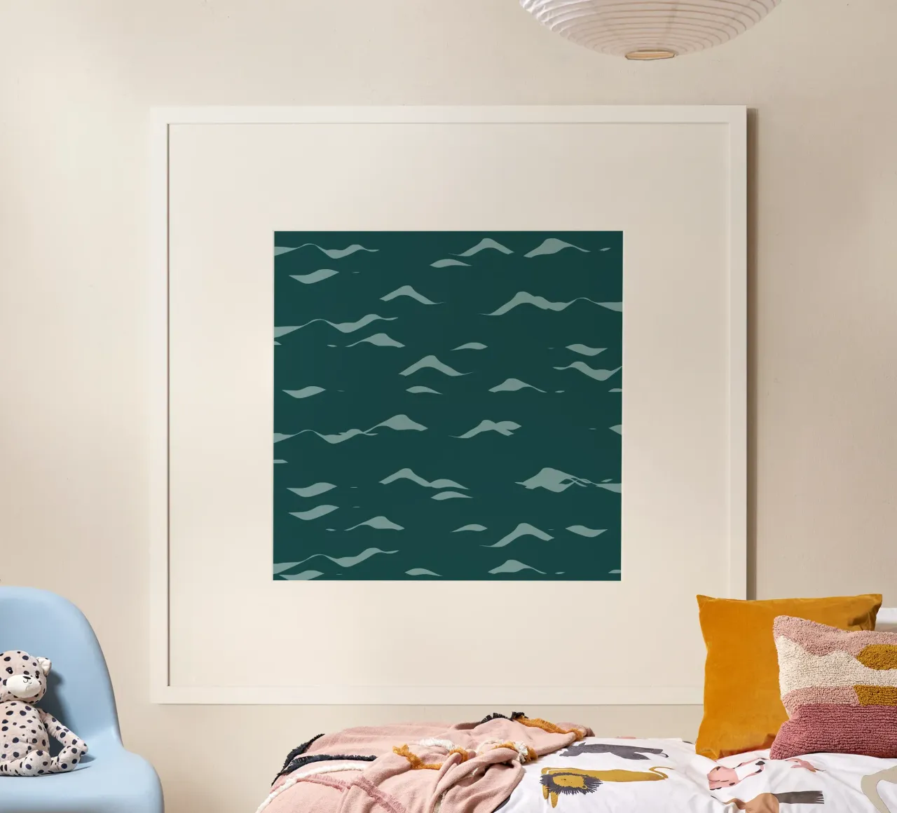 Waves pattern 07 hahnemühle by Little Dean