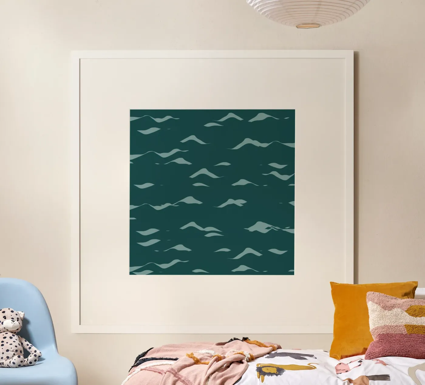 Waves pattern 07 poster da Little Dean