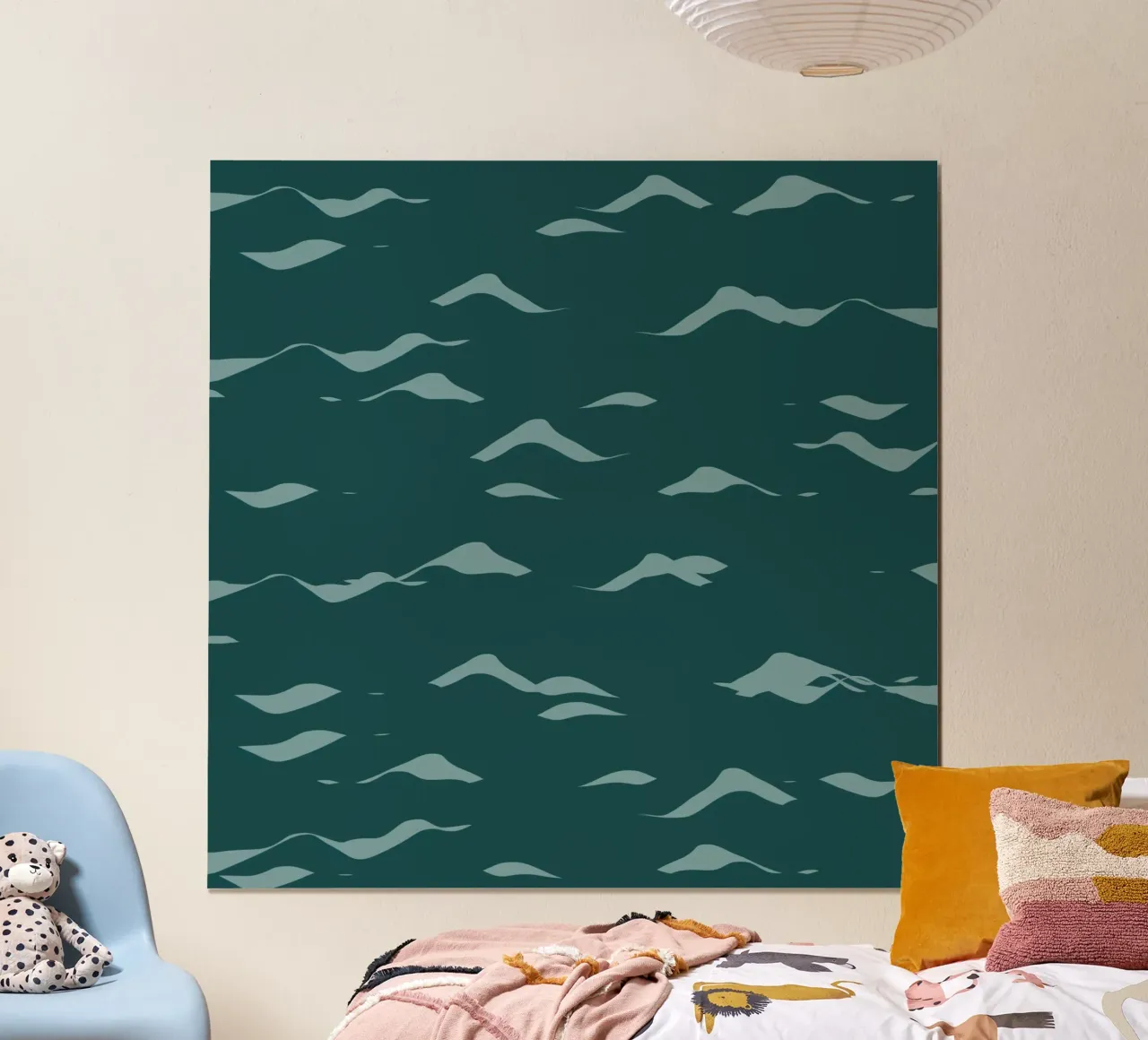 Waves pattern 07 poster by Little Dean