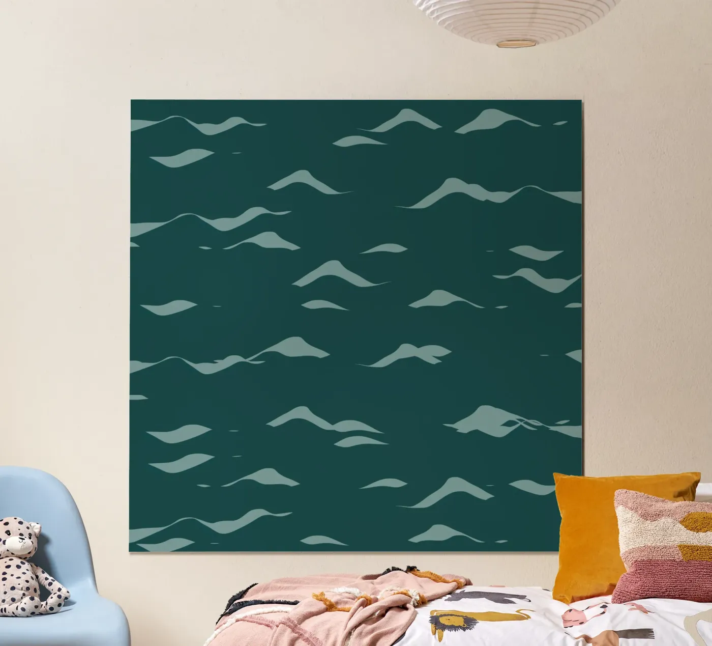 Waves pattern 07 poster by Little Dean