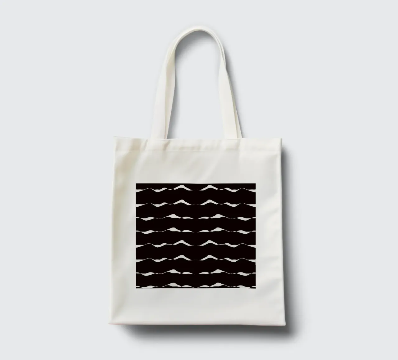 Waves pattern 08 tote bag by Little Dean