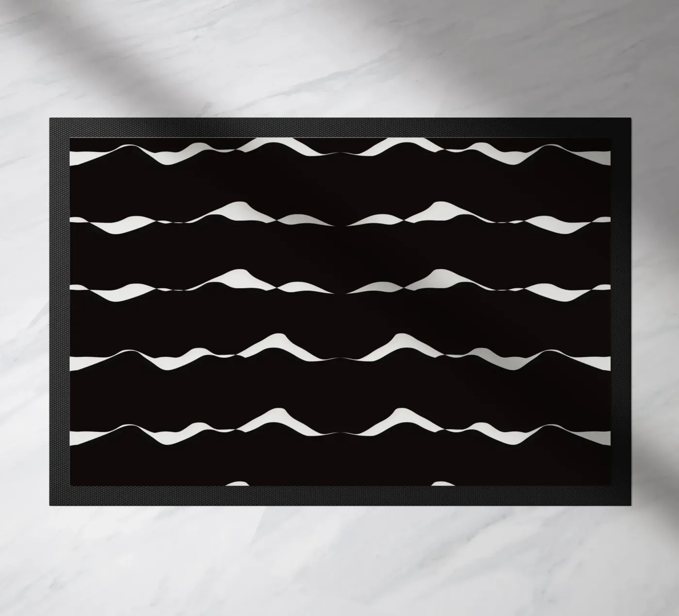 Waves pattern 08 paillasson de Little Dean