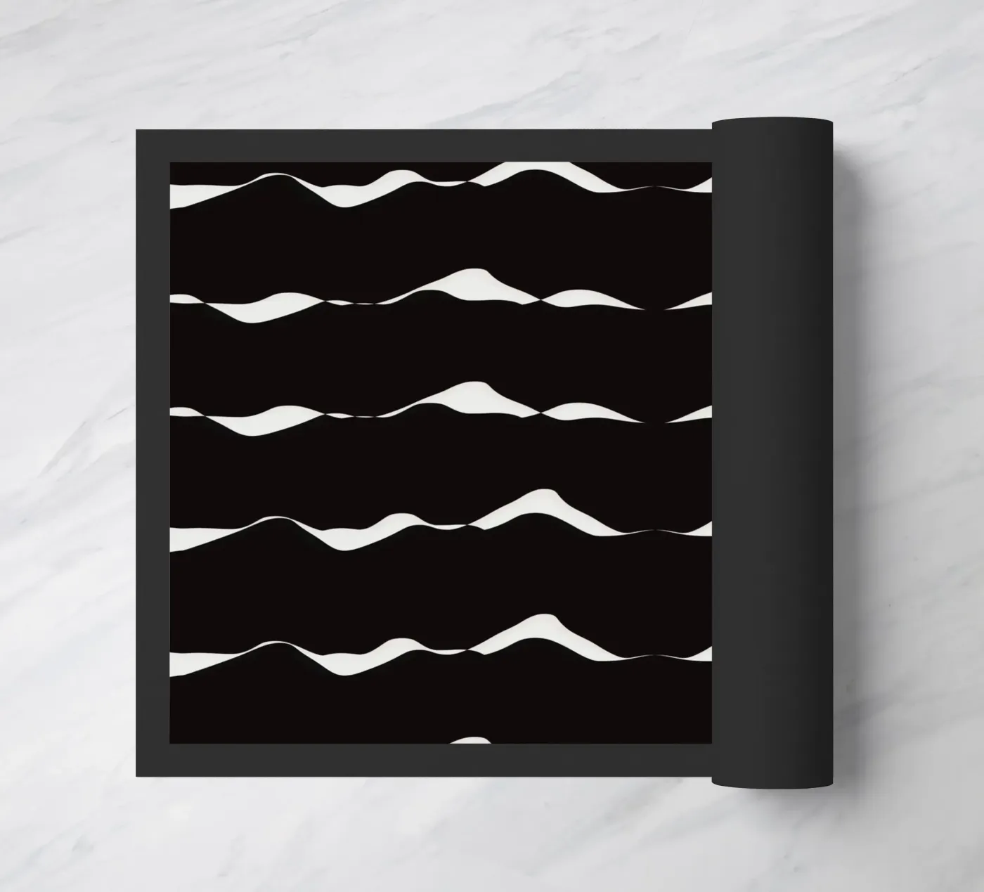 Waves pattern 08 paillasson de Little Dean