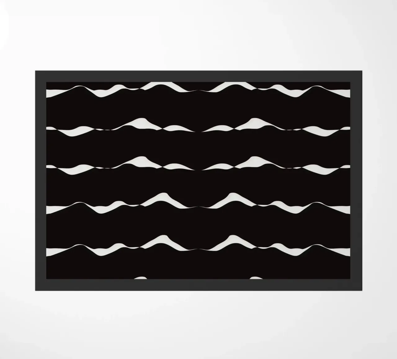Waves pattern 08 doormat by Little Dean