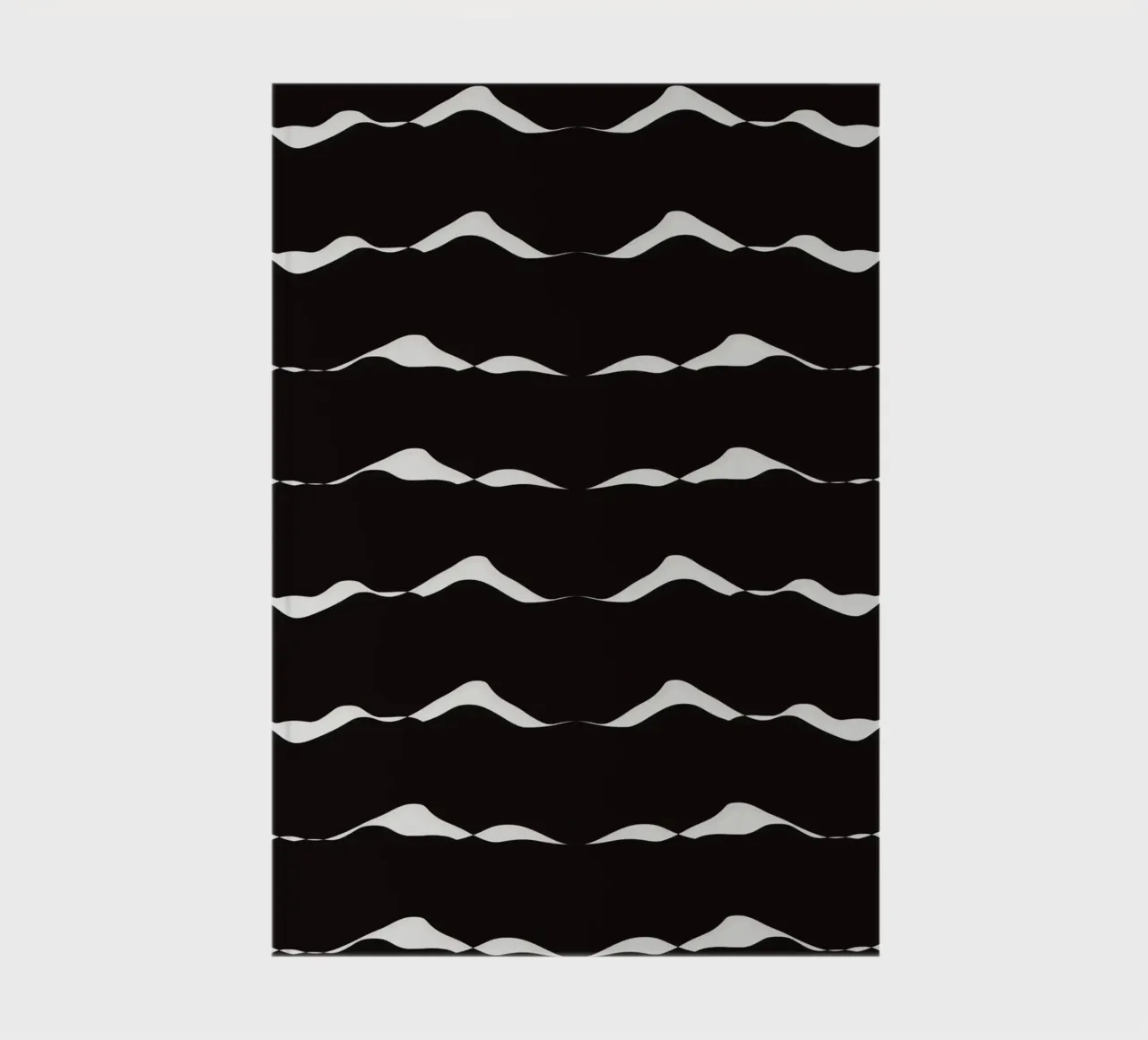 Waves pattern 08 notebook by Little Dean