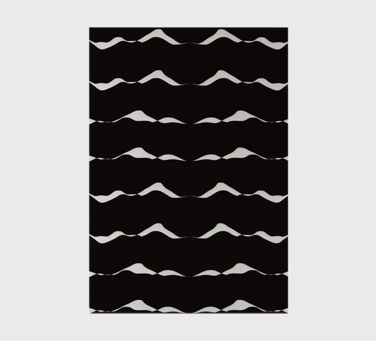 Waves pattern 08 notebook by Little Dean