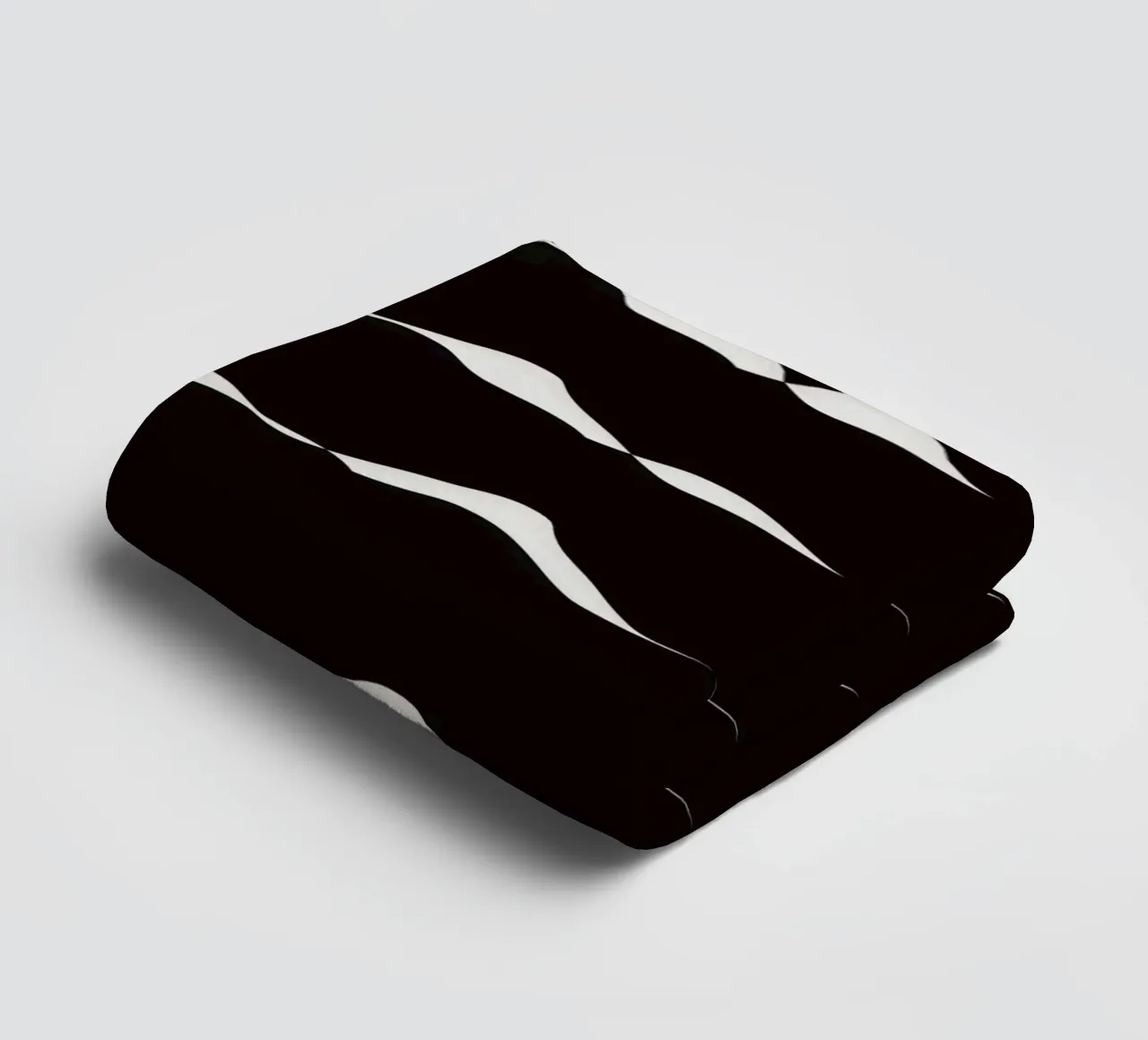 Waves pattern 08 towel by Little Dean