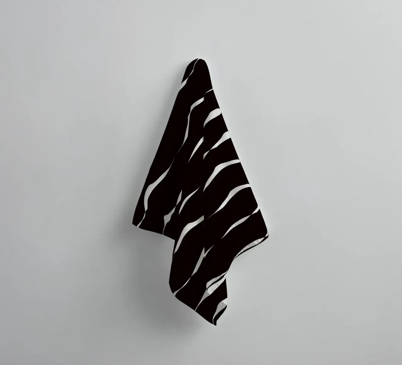 Waves pattern 08 towel by Little Dean