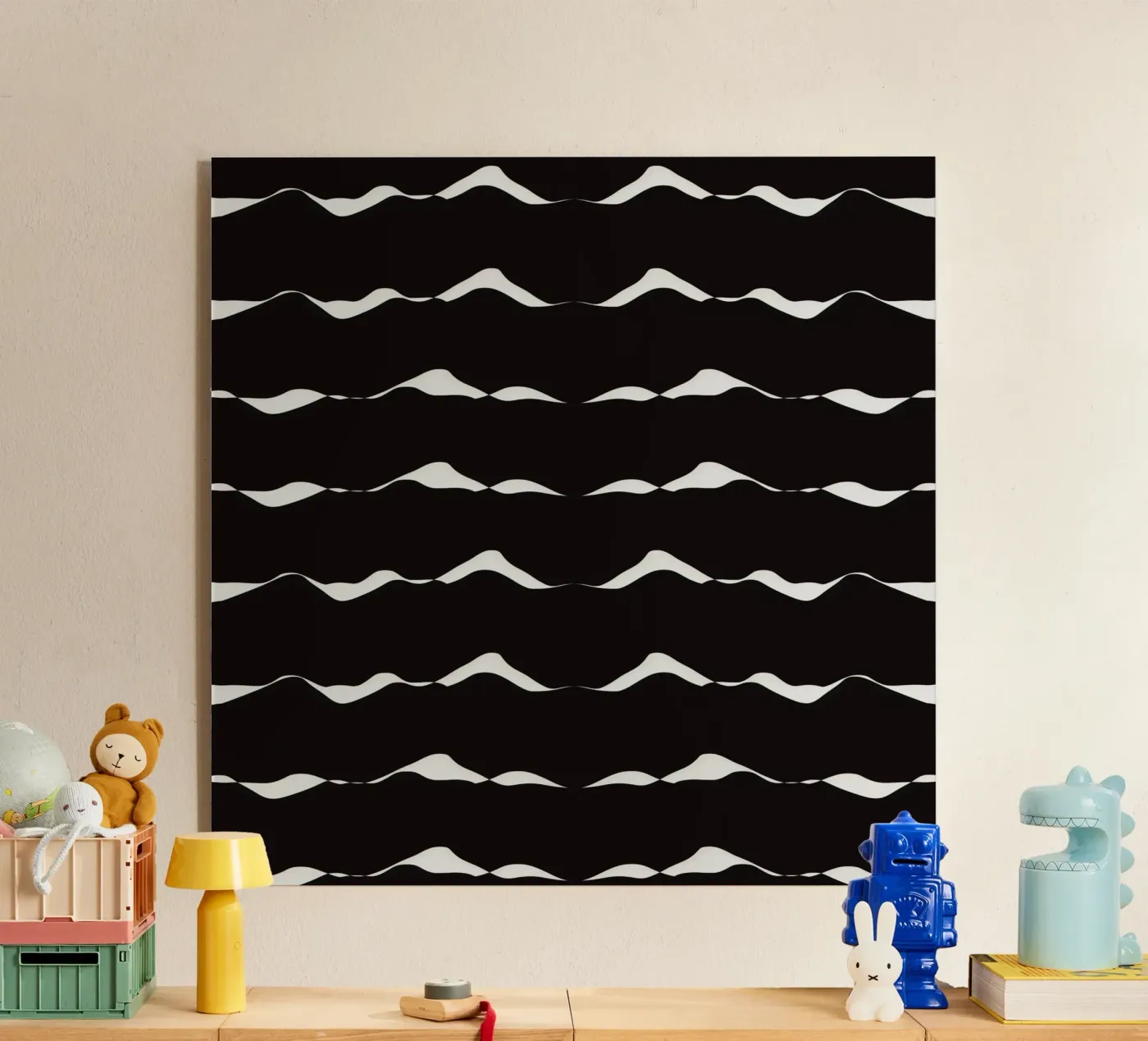 Waves pattern 08 acrylic glass by Little Dean