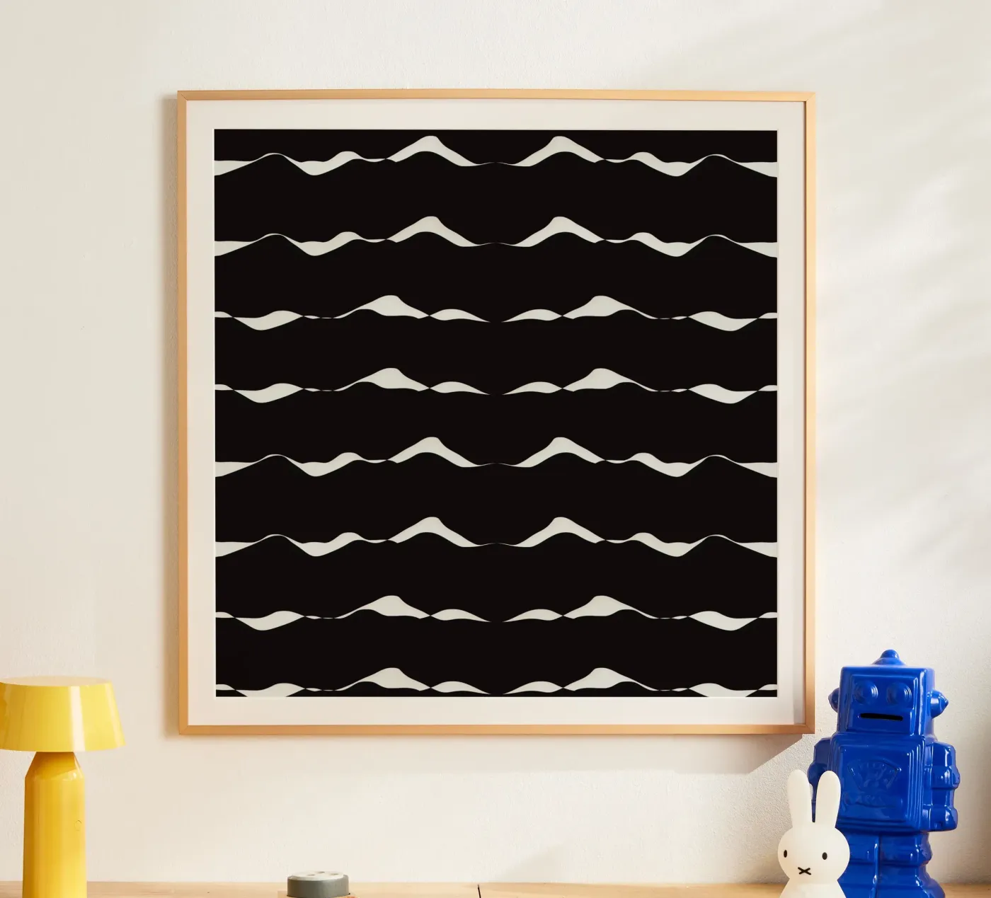 Waves pattern 08 poster da Little Dean