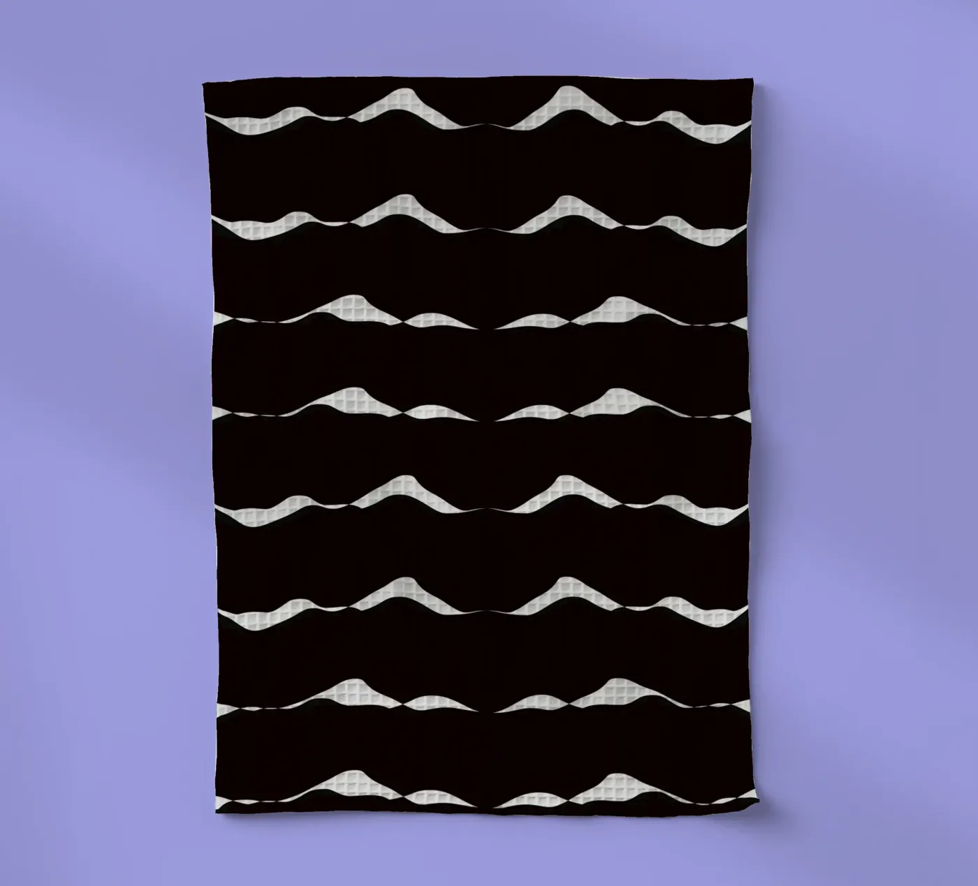 Waves pattern 08 Geschirrtuch von Little Dean