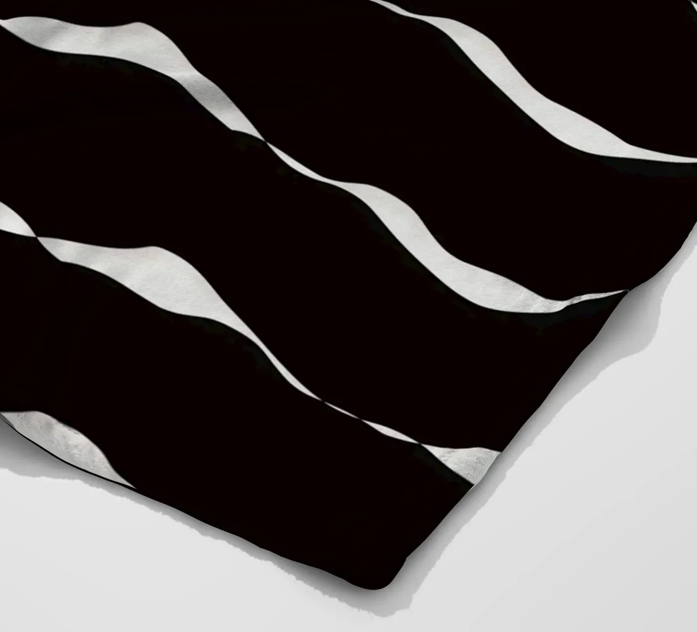 Waves pattern 08 fleece blanket by Little Dean