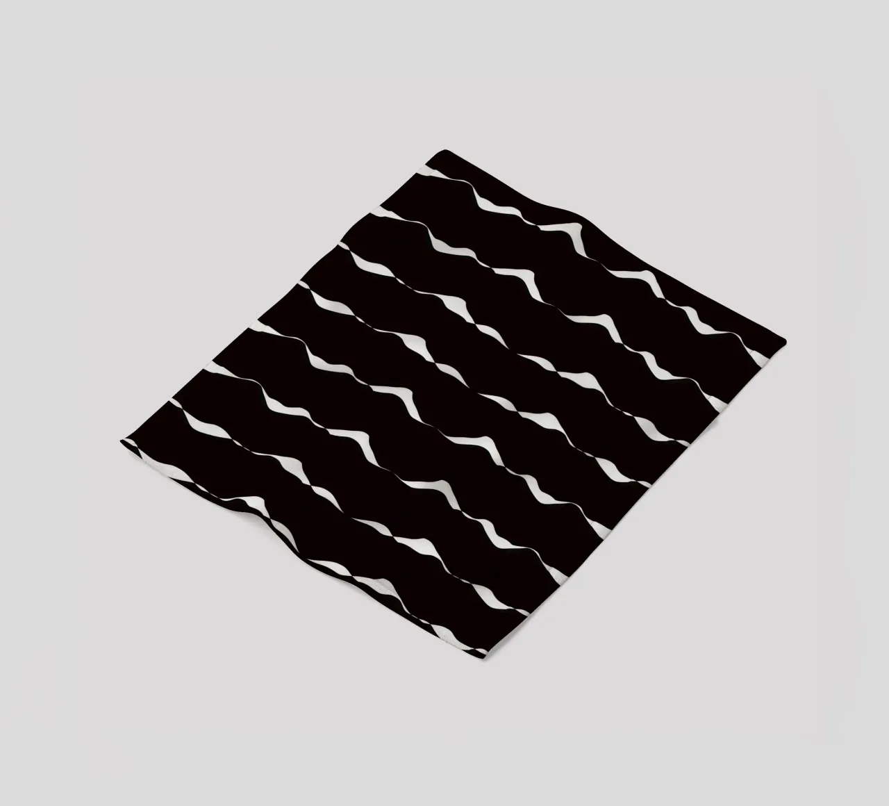 Waves pattern 08 fleece blanket by Little Dean
