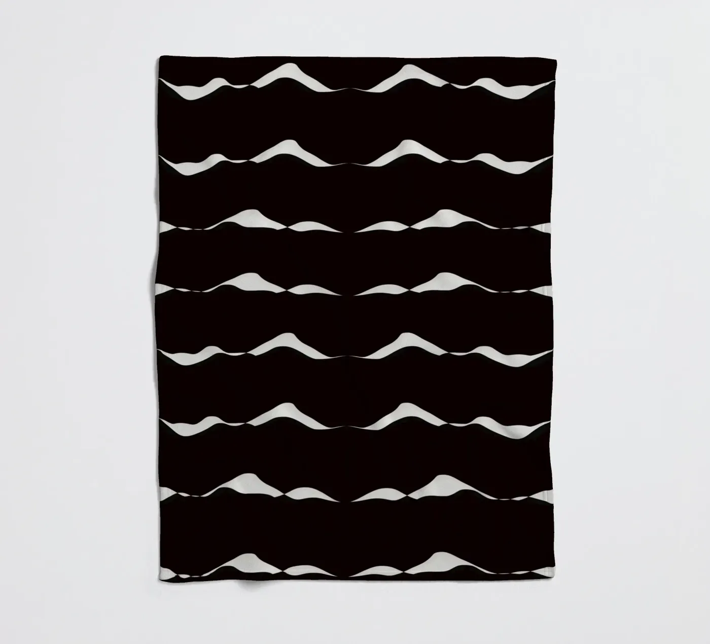 Waves pattern 08 fleece blanket by Little Dean