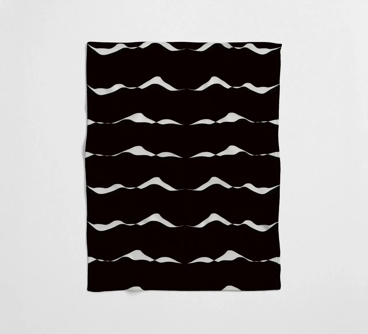 Waves pattern 08 fleece blanket by Little Dean