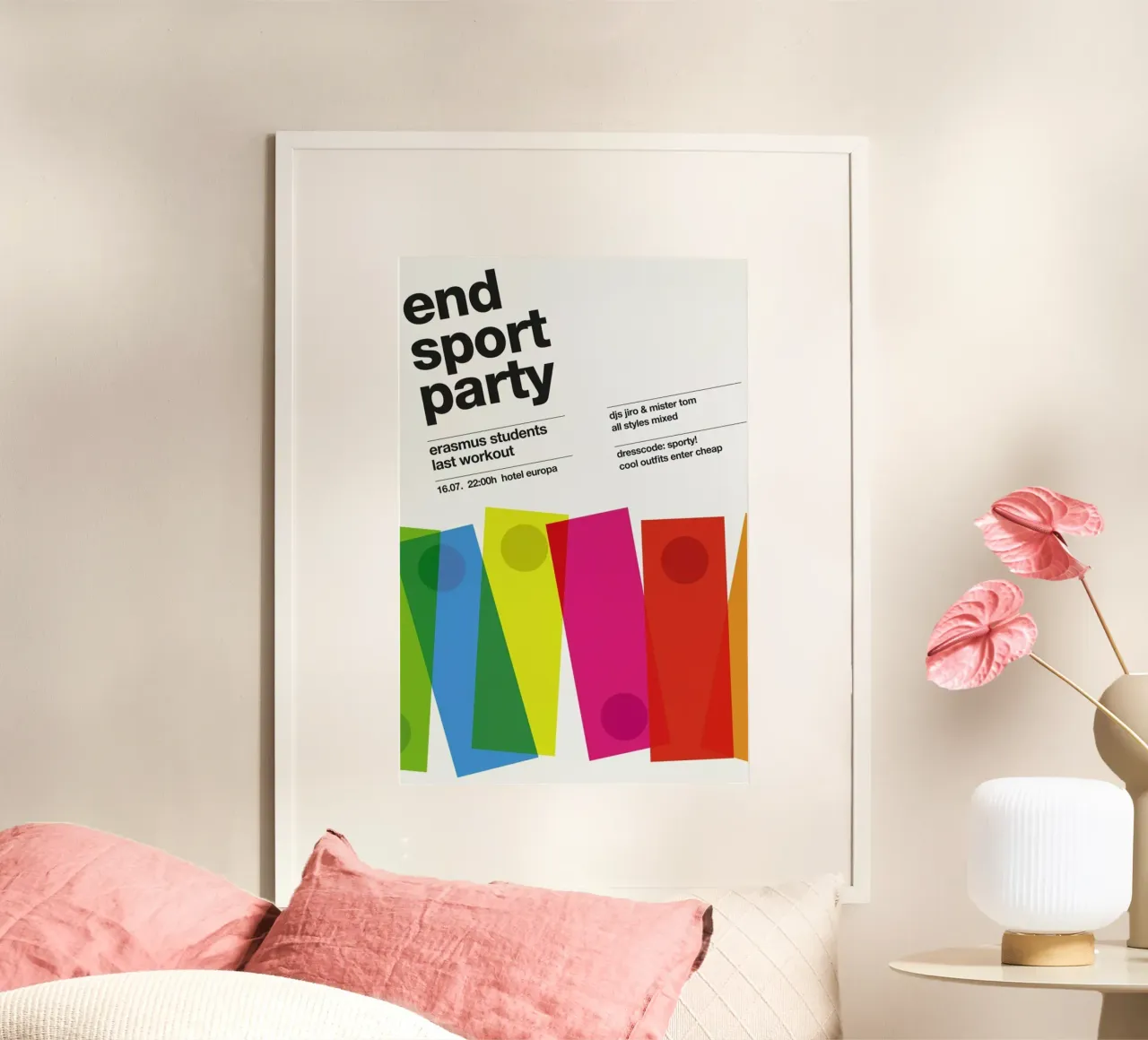 Endsport Party poster con telaio in alluminio da Stephan Kochs