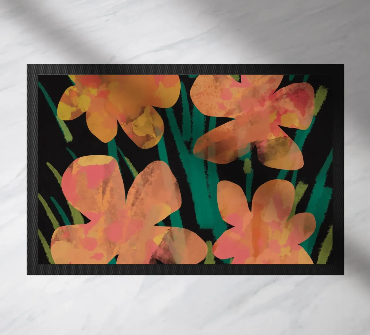 Botanical pattern 02 doormat by Little Dean