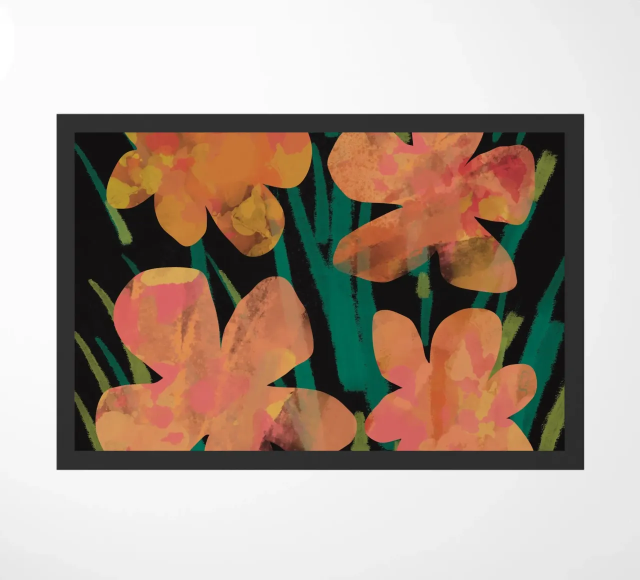 Botanical pattern 02 doormat by Little Dean