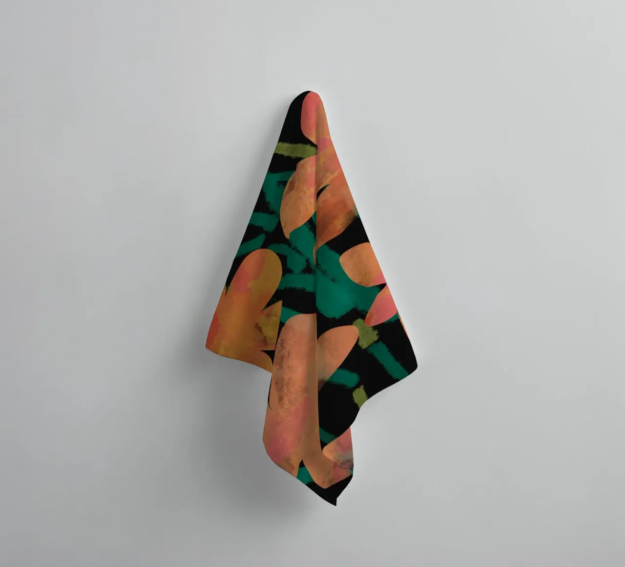 Botanical pattern 02 towel by Little Dean