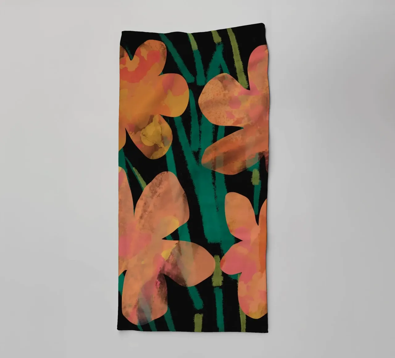 Botanical pattern 02 towel by Little Dean