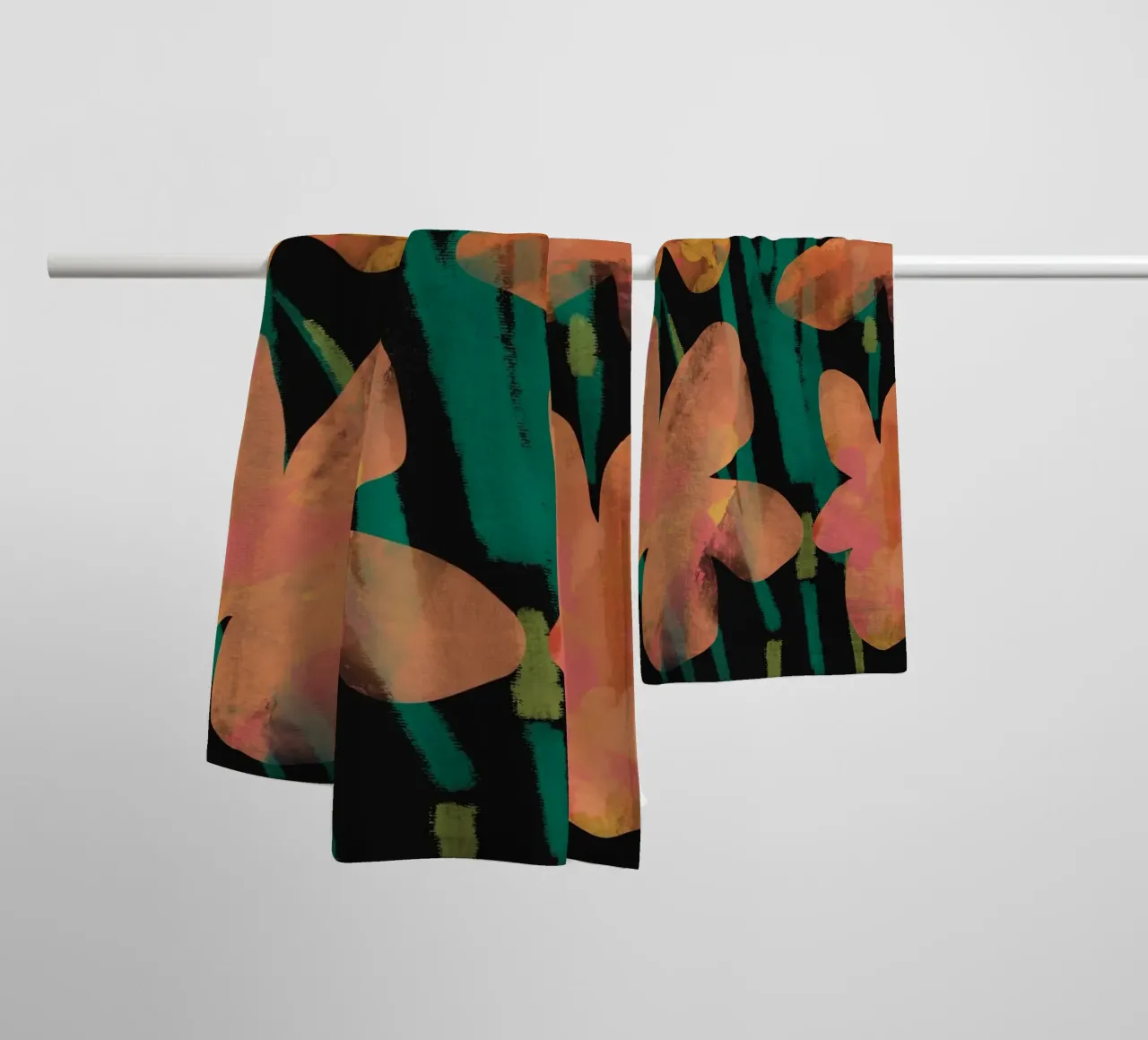 Botanical pattern 02 towel by Little Dean