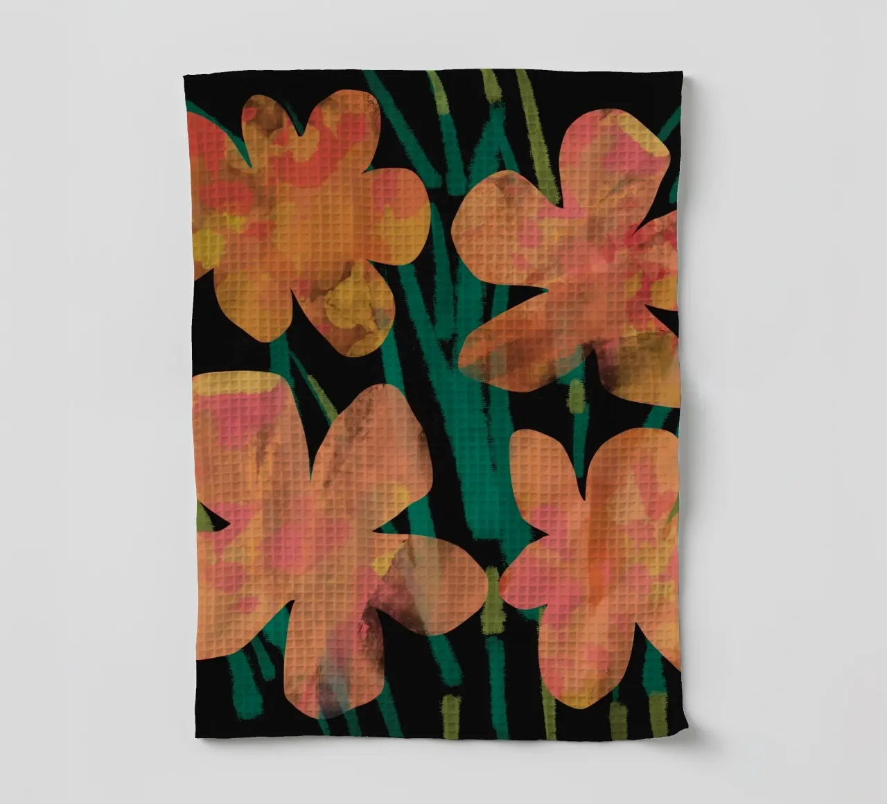 Botanical pattern 02 tea towel by Little Dean
