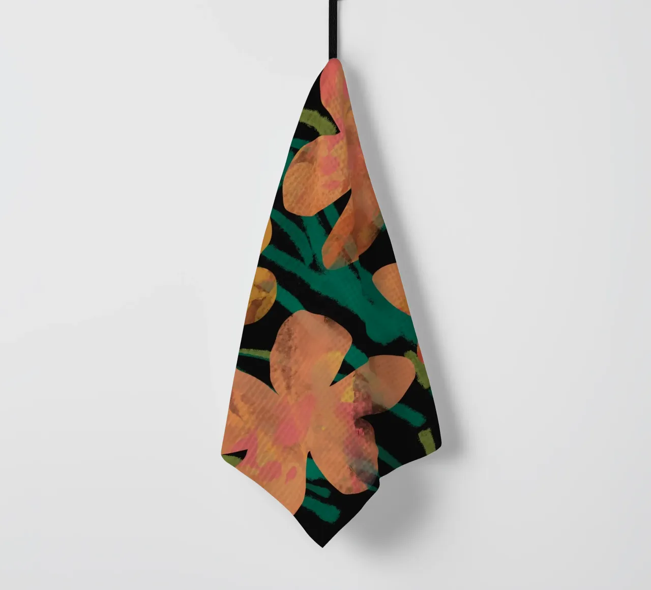 Botanical pattern 02 tea towel by Little Dean