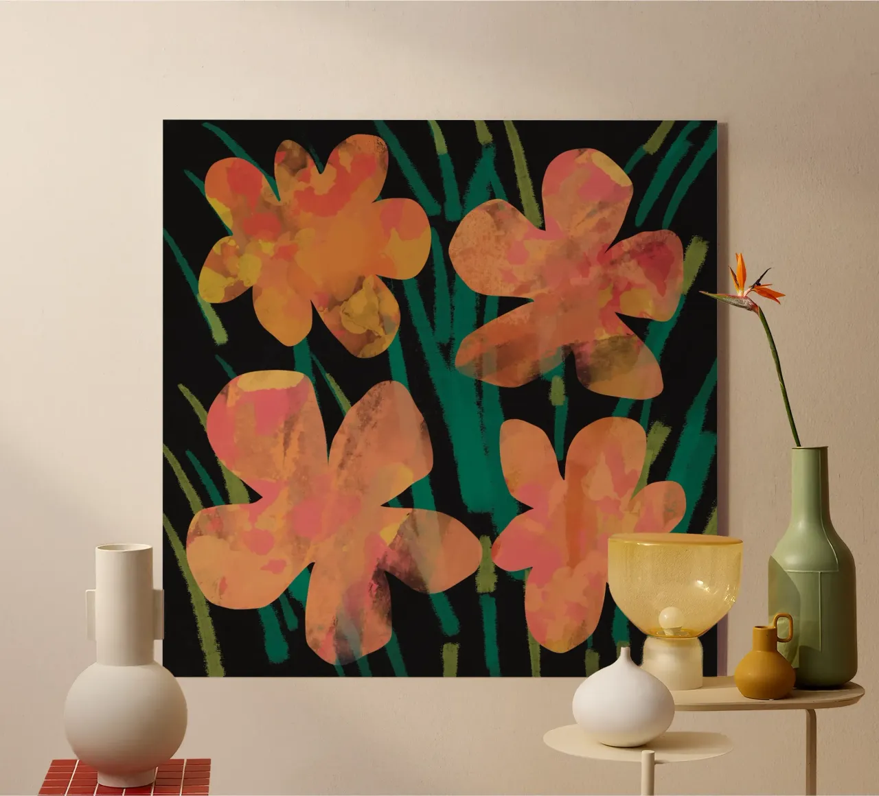 Botanical pattern 02 Acryl-Glas von Little Dean