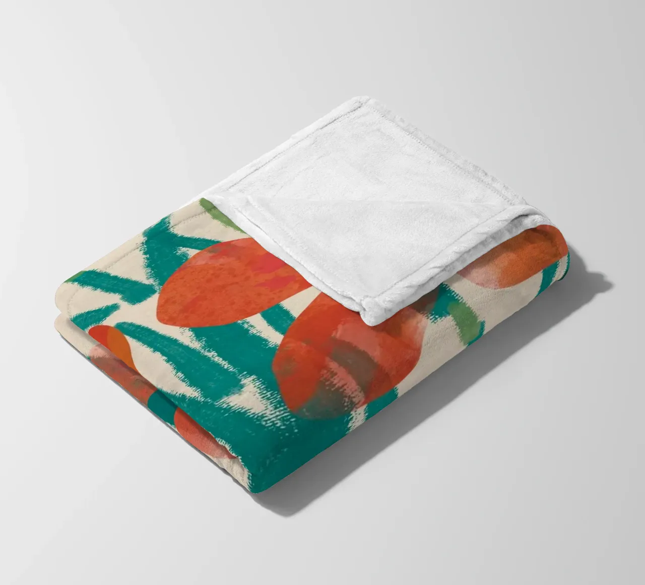 Botanical pattern 03 fleece blanket by Little Dean