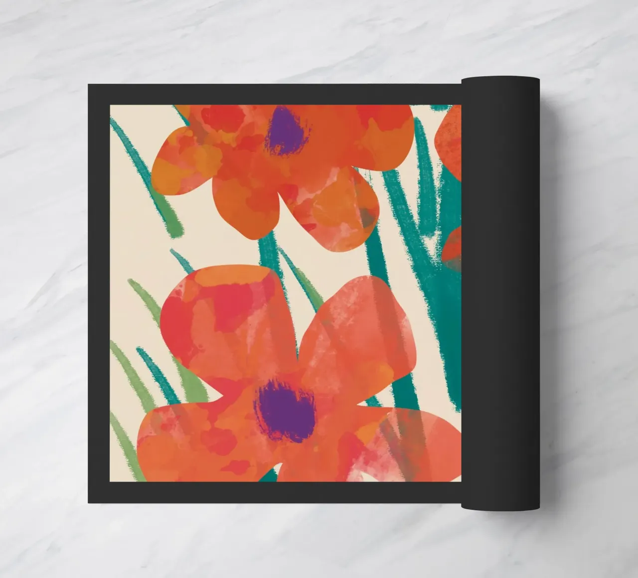 Botanical pattern 03 doormat by Little Dean