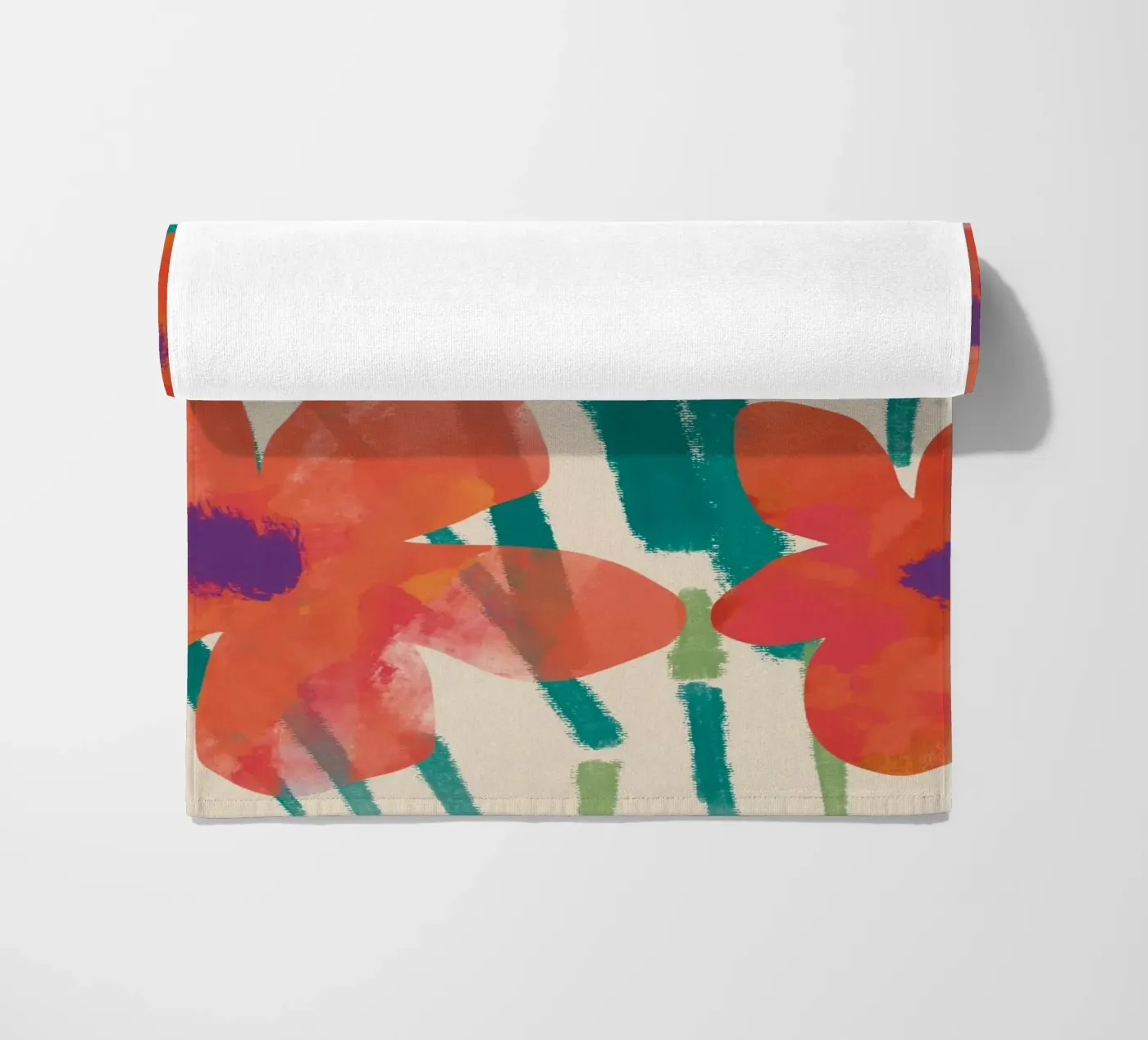 Botanical pattern 03 strandhanddoek van Little Dean