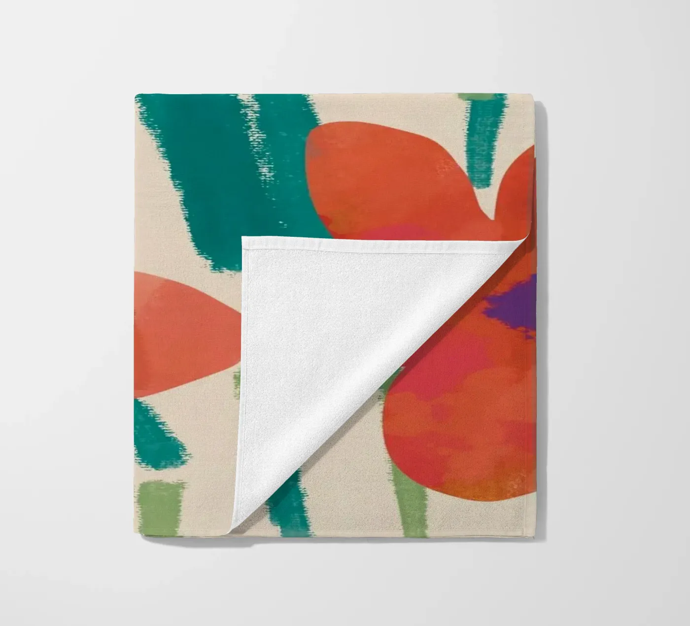 Botanical pattern 03 strandhanddoek van Little Dean