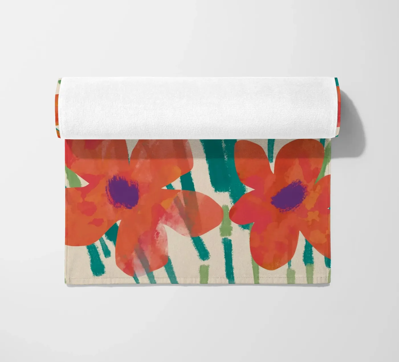 Botanical pattern 03 strandhanddoek van Little Dean