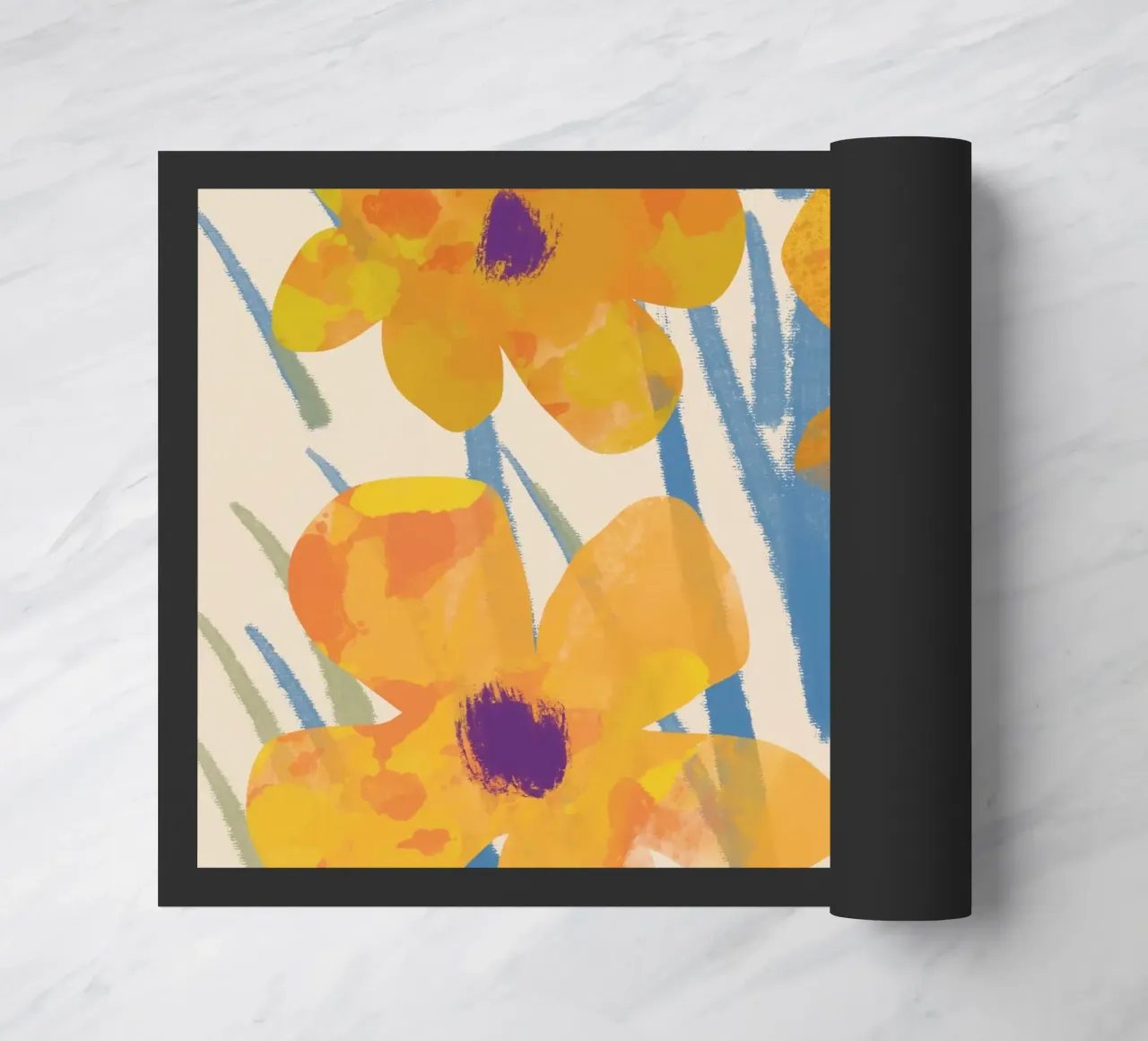 Botanical pattern 04 doormat by Little Dean