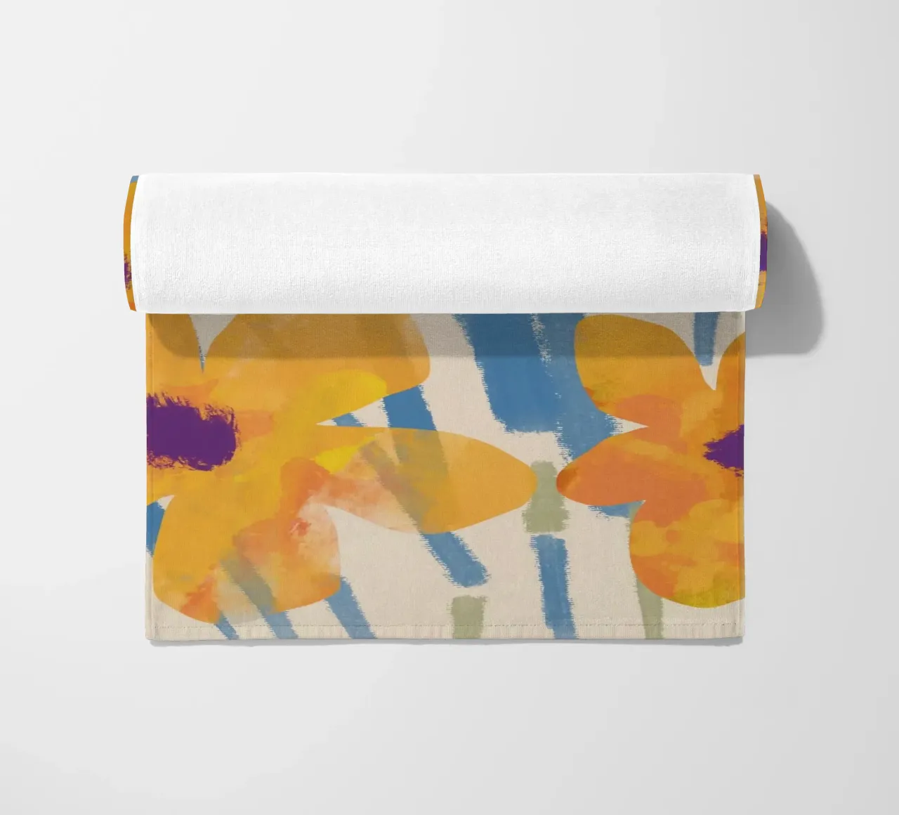 Botanical pattern 04 beach towel by Little Dean