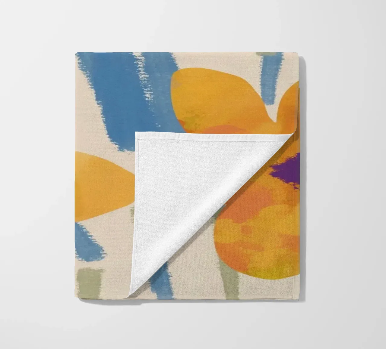 Botanical pattern 04 beach towel by Little Dean