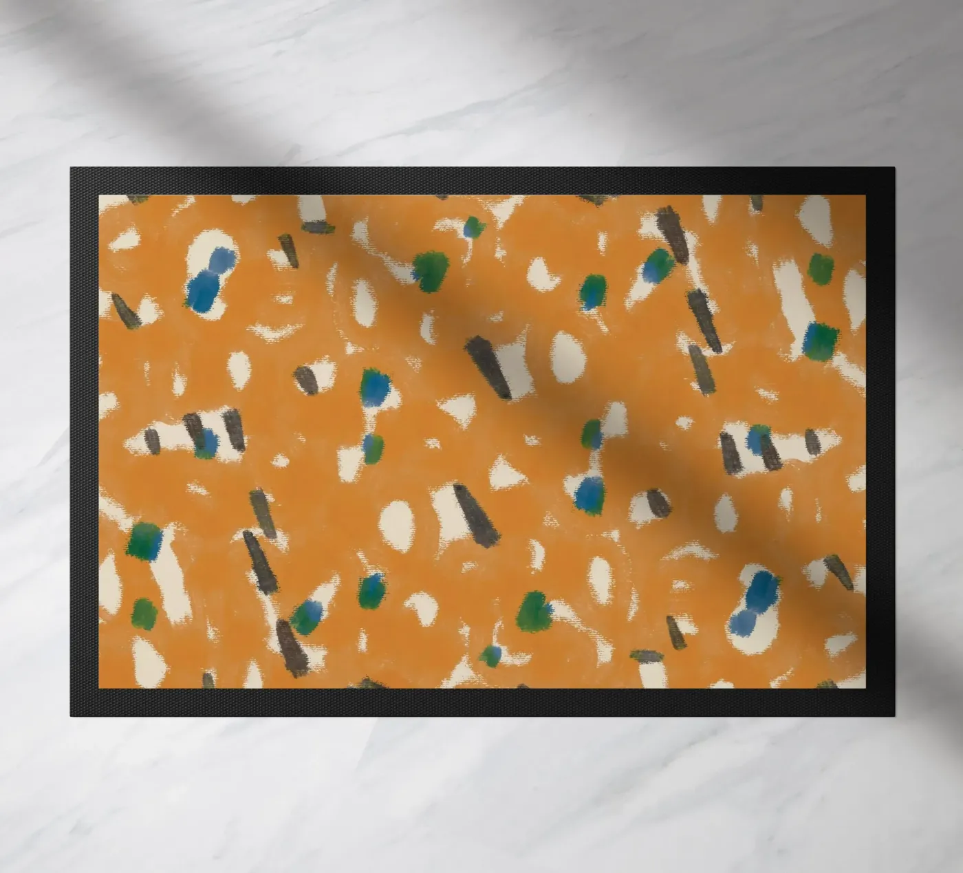 Botanical pattern 05 deurmat van Little Dean