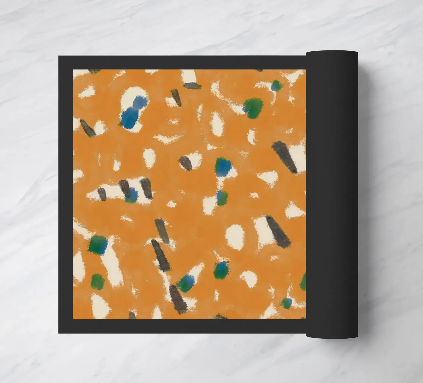 Botanical pattern 05 deurmat van Little Dean