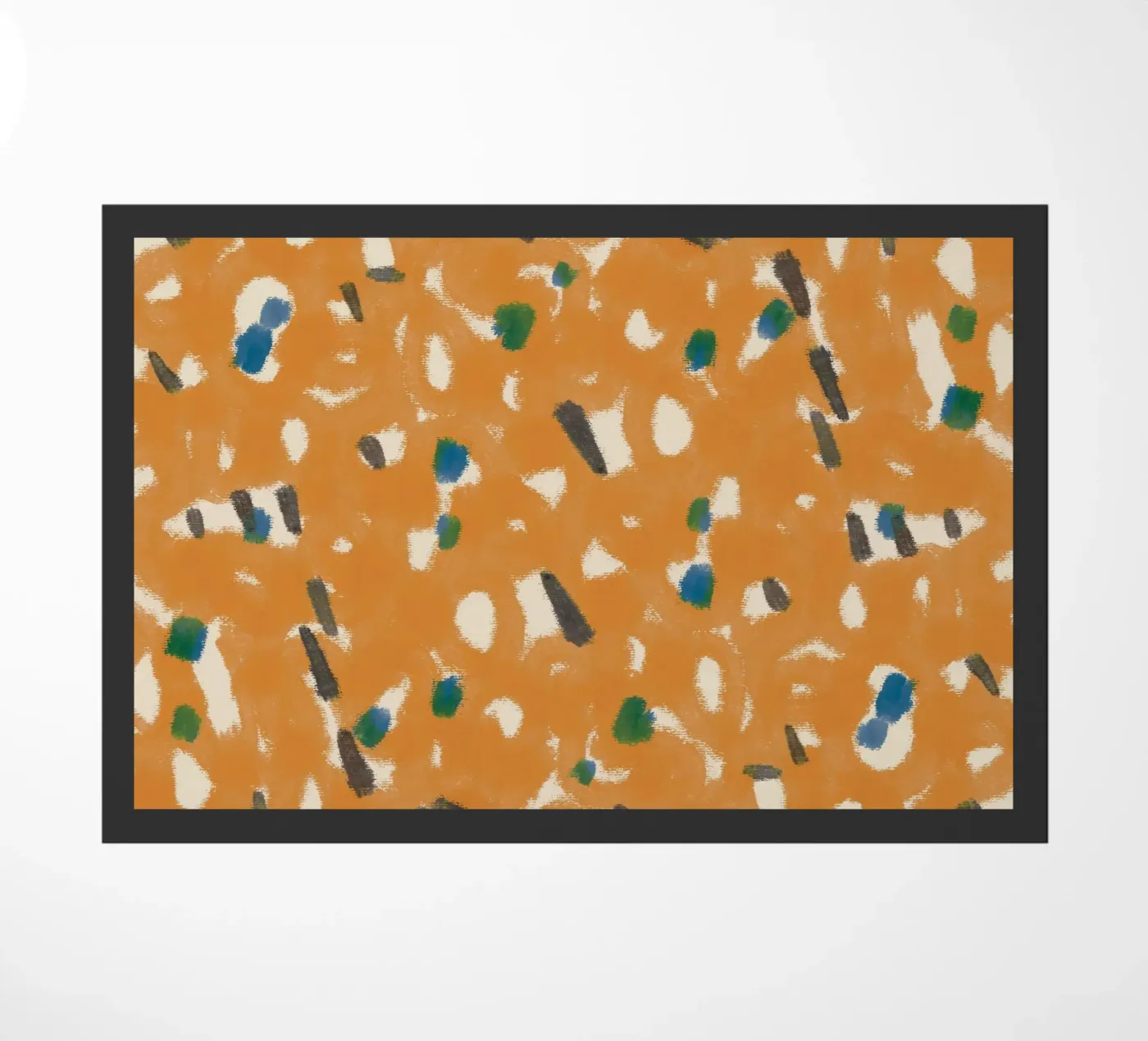 Botanical pattern 05 deurmat van Little Dean