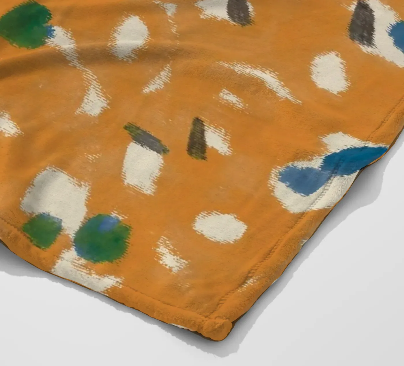 Botanisches Muster 05 Fleecedecke von Little Dean