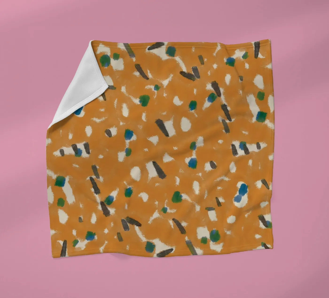 Botanisches Muster 05 Fleecedecke von Little Dean